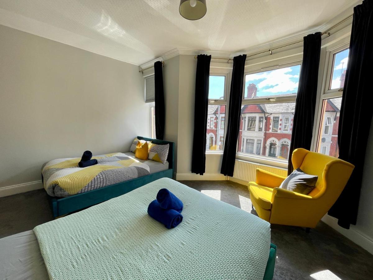 Edwardian City Centre House For Big Groups, Offroad Parking & Hot Tub! Кардіфф Екстер'єр фото